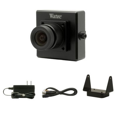 Watec 660E G3.8 EIA PAQ Compact Camera Kit Miniature Adjustable Security Camera for Body, Action, Medical Use Includes Mount, Power/Video Harness, Power Supply Plug-and-Play Ready
