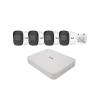 Revo Ultra Blue Series 4CH 4K POE H.265 NVR, 1TB & 4X 5 Megapixel Indoor/Outdoor IR Cameras with Built-in Mic Remote Access Via Pc, Mac & Phone (No Monthly Fees) view 1