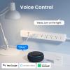 GHome Smart Power Strip, WiFi Surge Protector with 6 Individually Controlled Outlets, 3 USB Ports (2 USB-A and 1 USB-C), Compatible with Alexa & Google Home, Flat Plug, for Home Office view 3