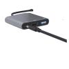 LINGQE 3 in 1 USB TY>pe C to HDMI Cable Adapter Compatible Splitter 4K HDMI to TY>pe C PD 65W Fast for 15(Pink) view 3