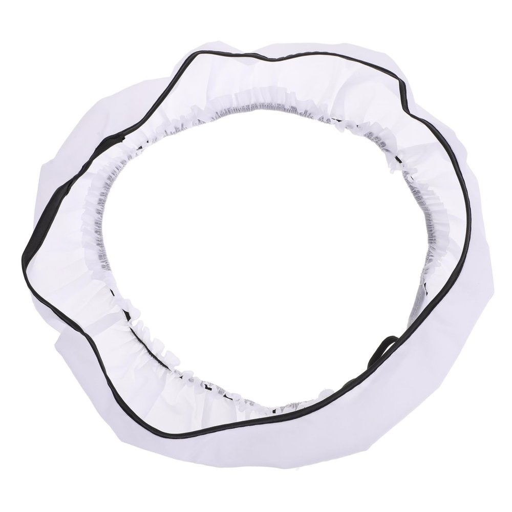 Mikikit 14 Foldable Flash Diffuser Cover Ring Light Diffuser for Portrait and Product Photography Easy to Carry Softbox for Fluorescent Flash Light White