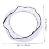 Mikikit 14 Foldable Flash Diffuser Cover Ring Light Diffuser for Portrait and Product Photography Easy to Carry Softbox for Fluorescent Flash Light White view 2