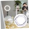 Mikikit 14 Foldable Flash Diffuser Cover Ring Light Diffuser for Portrait and Product Photography Easy to Carry Softbox for Fluorescent Flash Light White view 4