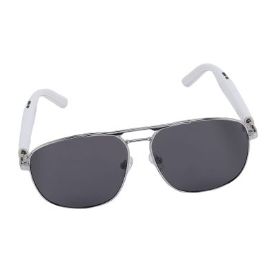 Dpofirs Smart AI Glasses with 100+ Translations, Bluetooth 5.3 Polarized Sunglasses AI Translator Built in Mic Speaker, Smart Eyewear for Gaming Meeting Travel (White)