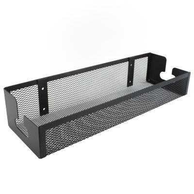 GOTOTOP Under Desk Cable Management Tray Wire Organizers with Clamp Cord Organization Box for Office, Home, 40x12.7x20.5cm