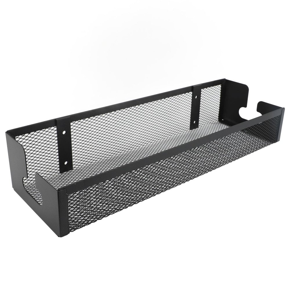 GOTOTOP Under Desk Cable Management Tray Wire Organizers with Clamp Cord Organization Box for Office, Home, 40x12.7x20.5cm