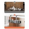 GOTOTOP Under Desk Cable Management Tray Wire Organizers with Clamp Cord Organization Box for Office, Home, 40x12.7x20.5cm view 4