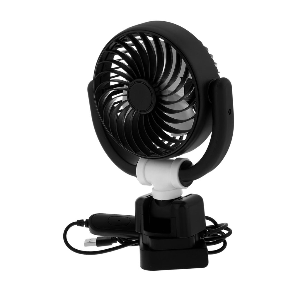 Alipis Car Interior Fan Electric Cooling Device for Vehicles Silent Usb Powered Lightweight and Circulation for Comfort