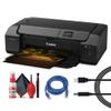 Canon PIXMA PRO-200S Wireless Photo Printer | 13-Inch Borderless Printing | 8-Color Dye Ink for Photographers & Designers (6875C002) + Cleaning Kit + Printer Cable + Ethernet Cable view 1