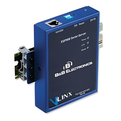 BB-ESP901 Ethernet to Serial Device Server, 1 RS-232/422/485 Serial Port, 1 Ethernet Port, Panel Mt, Vs: 12V, Op: -10 to 80C