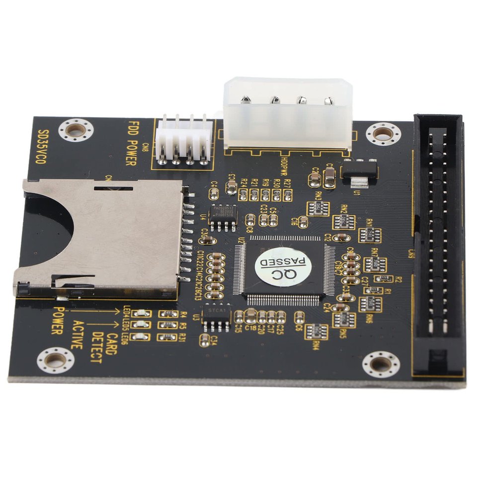 Alomejor IDECompatible SD to 3.5in IDE Memory Card Adapter for Bootable PC Solution, No Hard Drive Noise, Compatible with DOSLinuxWindows, SDMMC Card Converter for Tech Enthusiasts