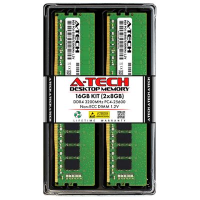 A-Tech 16GB Kit (2x8GB) RAM for ASUS ROG Strix X470-I Gaming, X570-I Gaming Motherboard | DDR4 3200MHz PC4-25600 DIMM 1.2V 288-Pin Non-ECC UDIMM Memory Upgrade