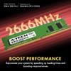 A-Tech 16GB Kit (4x4GB) RAM for ASUS ROG Strix B360-H, B360-G, B360-F Gaming Motherboard | DDR4 2666MHz PC4-21300 DIMM 1.2V 288-Pin Non-ECC UDIMM Memory Upgrade view 2