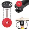 Mountain Bike Aluminium Alloy Wrist Group Code Table Base Bowl Set Cover Riding Accessories Tool for Bike Phone Interphone Bracket Red Black ((red)) view 2