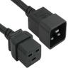 6 ft. 14 AWG 15A 250V Power Cord - IEC320 C20 to IEC320 C19 - Black view 1