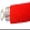 72 in. Velour Rope with Mirror Closable Hook - Red view 1