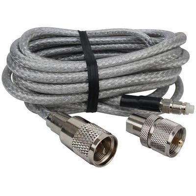 12 ft. RG8X Super Mini 8 Coax with Soldered PL259 on One End & FME Connector with UHF Adaptor