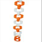 1.5 in. Dia. Plastic Chain - 50 ft. Length Orange & White