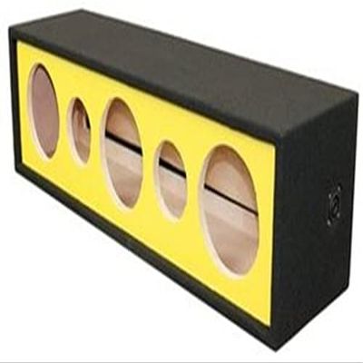 12 in. 3 Horns 2 Tweeters Side Speaker Enclosure Yellow
