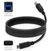 BoxWave Cable Compatible with Miko Mini - DirectSync - USB B to USB 3.1 Type C, USB B to C Sync Cable - 6ft - Black view 3