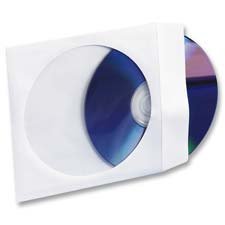 CD-DVD Window Envelopes- 5in.x5in.- White