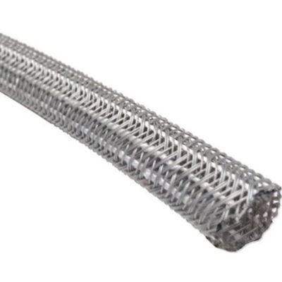 1 in. 10 ft. Hook Self Closing Braided Wrap for Around Sleeving Cord Cover Cable Protector Wire Organizer - Gray