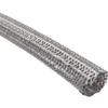 1 in. 10 ft. Hook Self Closing Braided Wrap for Around Sleeving Cord Cover Cable Protector Wire Organizer - Gray view 1