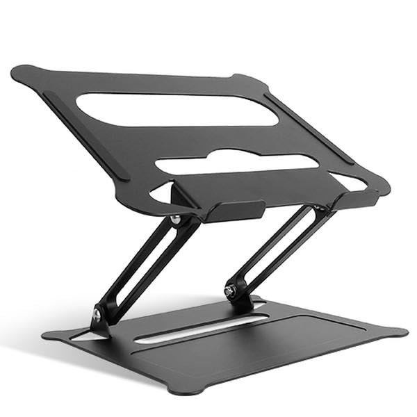 Adjustable Ergonomic Computer Holder Riser Heat Vent Notebook Elevator for 10-17 in. MacBook Pro 13 & 15 Black