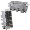 64 cu. in. Work Rectangle PVC 4 Gang Outlet Box Gray view 1