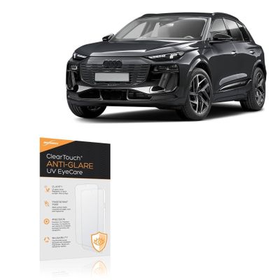 BoxWave Screen Protector Compatible with Audi 2025 Q6 e-tron Infotainment Display (14.5 in) - ClearTouch Anti-Glare Anti-UV EyeCare (2-Pack), Filters Out Harmful Blue Light Reduce Fatigue