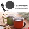 Coffee Warmer for Desk, Coffee Mug Warmer 55degree Constant Temperature 3 Levels Small Light Smart USB Candle Warmer for Home Office Travelling (Sliver) view 2