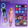 40'' Magic Mirror Photo Booth,21.5'' Interactive Touch Screen,Built-in Mini PC,RGB Light and Sharing for Event Party Wedding Rental (White, Photo Booth Machine) view 2