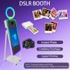 40'' Magic Mirror Photo Booth,21.5'' Interactive Touch Screen,Built-in Mini PC,RGB Light and Sharing for Event Party Wedding Rental (White, Photo Booth Machine) view 4