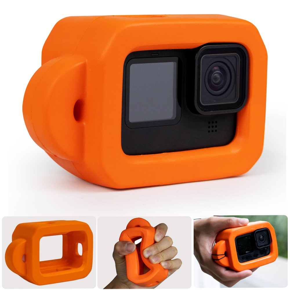 Floaty Case for GoPro Hero 13/12/11/10/9 Protective Frame with Buoyancy Anti-Loss Floating Housing for Snorkeling, Surfing, Water Sports