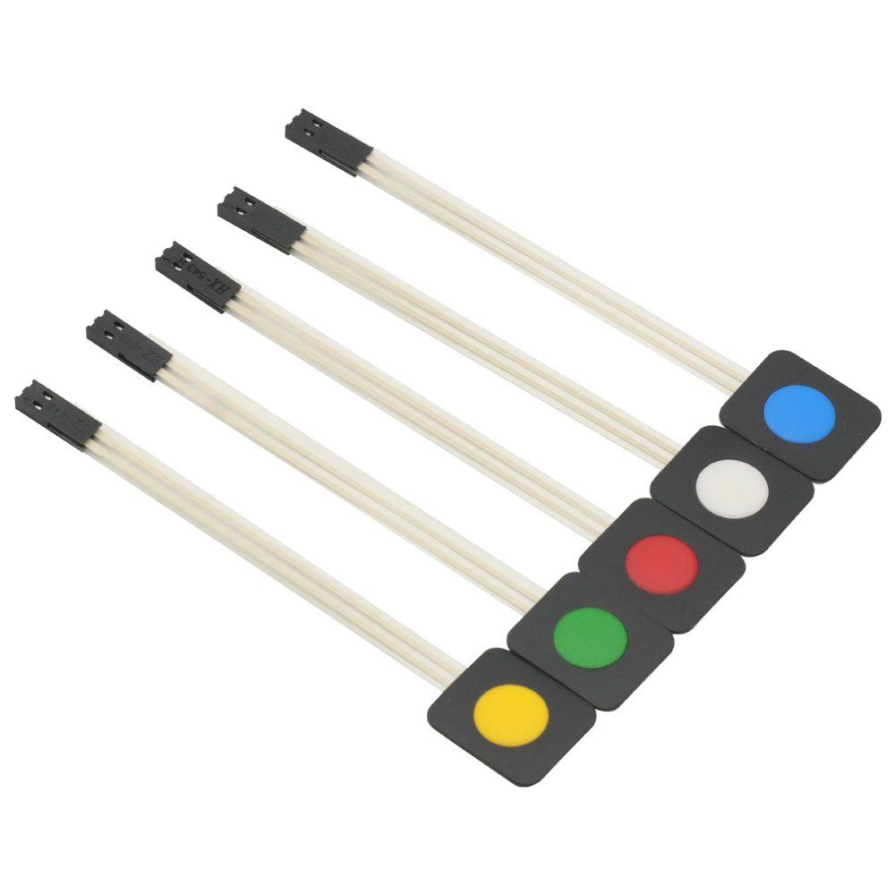 GODIYMODULES 5Pcs Membrane Switch Keypad 1 Key Matrix Membrane Switch Keyboard Matrix Keyboard for Arduino