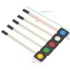 GODIYMODULES 5Pcs Membrane Switch Keypad 1 Key Matrix Membrane Switch Keyboard Matrix Keyboard for Arduino view 2
