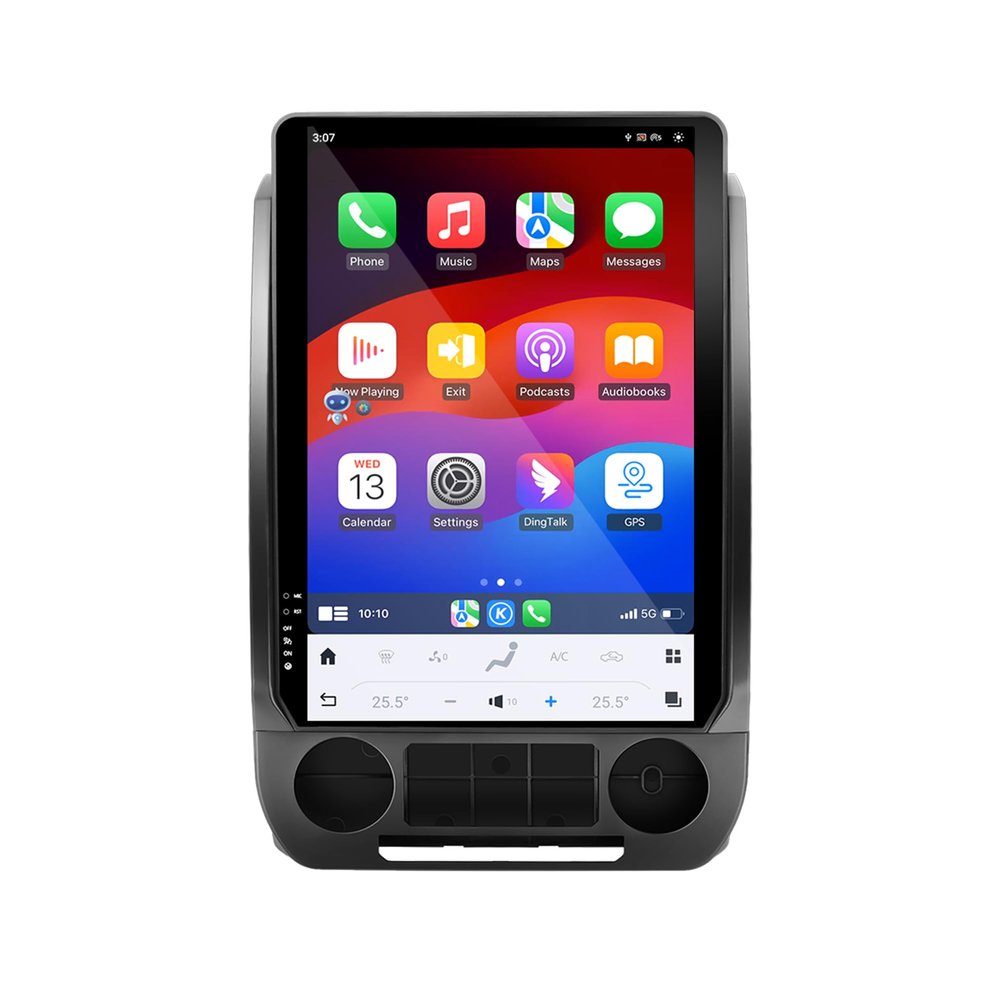 Lizpofly 14.4 Inch HD Touch Screen Car Radio for Ford F150 2015-2022 Upgrade Tesla Style Wireless Carplay Android Auto Head Unit Multimedia Car Player GPS Navigation (SYNC-1)