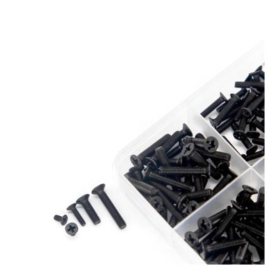 860 PCS Computer Screws Assortment Kit, Black Tiny Eyeglass M1.2 .4 .7 M2 .5 M3, PC & Laptop SSD Hard Drive C TREXCFGH