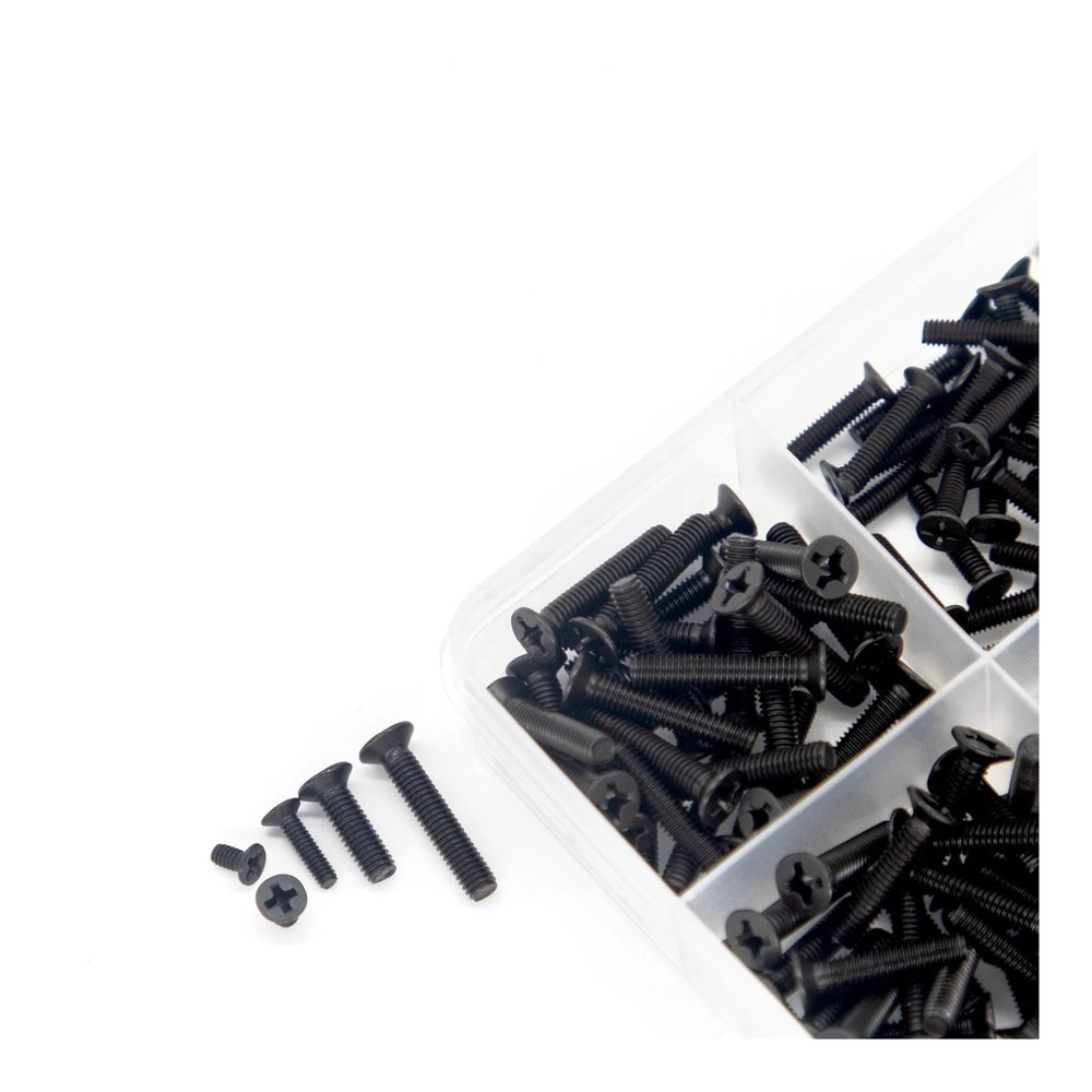 860 PCS Computer Screws Assortment Kit, Black Tiny Eyeglass M1.2 .4 .7 M2 .5 M3, PC & Laptop SSD Hard Drive C TREXCFGH