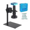 Lab Microscope Accessories 48MP 4K 2K HDMI VGA Industrial Digital Video Microscope Camera Monocular 120X 180X 300X Zoom C-Mount Lens for Repair Soldering(B 13MP HDMI USB,120X) view 2