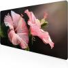 Lily Mouse Pad 35.43 x 15.75 in, Gaming Mouse Pad Pink Desk Mat Large Soft Smooth Surface Stitched Edges Waterproof with Anti-Slip Rubber Base Mousepad for Desk and Computer Accessories, Gifts V-Y view 1