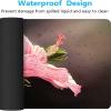 Lily Mouse Pad 35.43 x 15.75 in, Gaming Mouse Pad Pink Desk Mat Large Soft Smooth Surface Stitched Edges Waterproof with Anti-Slip Rubber Base Mousepad for Desk and Computer Accessories, Gifts V-Y view 4