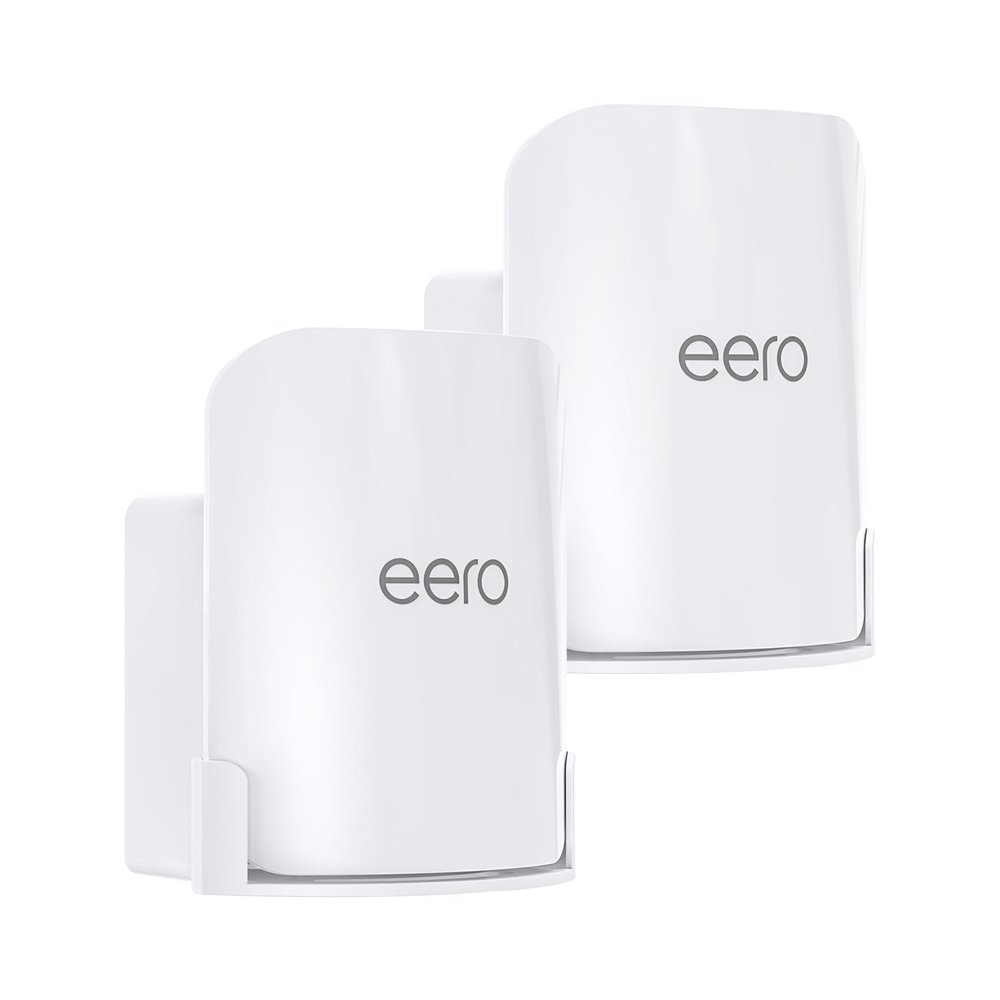 QUIDDITY eero Pro 7 Wall Mount Kit  Outlet & Wall Mount Bracket for Space Saving and Cable Management, Compatible with eero Pro 7 Tri-Band Mesh Wi-Fi 7 Router  White (2 Pack)