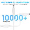 2 Pack 16.4ft 5M DC Power Extension Cable, 2PCS DC 12V Power Adapter Extension Cord 5.5mm x 2.1mm for CCTV Security Camera/Router/LED Strip Light/Printer and More-White view 4