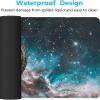 Mouse Pad Cup Gaming Mouse Pad 39.37 x 19.69 inch, Computer Desk Mat Blue and White Keyboard Mat with Stitched Edges Waterproof Anti-Slip Rubber Base Smooth Surface for Office Accessories, Gifts Q-F view 4
