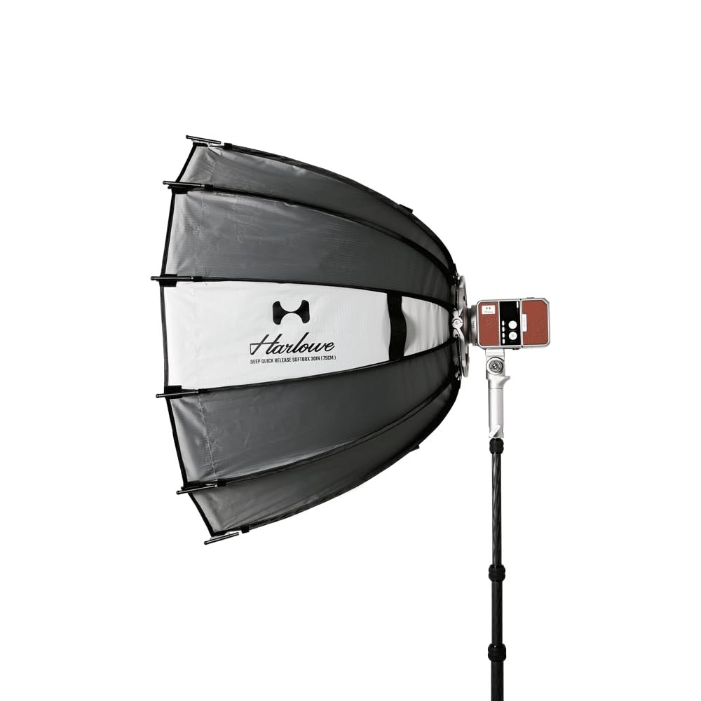 Harlowe Quick-Release Softbox for Bowens Mount COB Lights Deep Round Softbox for Hobolite and Harlowe COB Lights (47''/120cm)