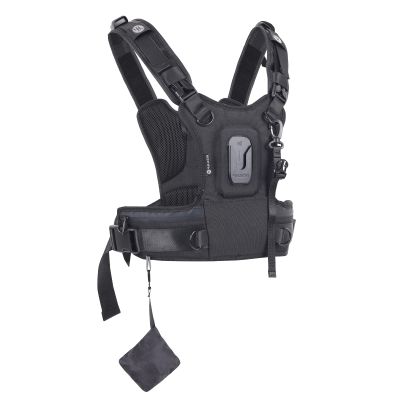 4J LEDR Camera Carrier Chest Harness J1 for One Camera,Camera Strap Harness for Photographers Hiking Climbing Wedding Travel,Camera Nylon Chest Straps for Photographers,Black