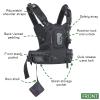 4J LEDR Camera Carrier Chest Harness J1 for One Camera,Camera Strap Harness for Photographers Hiking Climbing Wedding Travel,Camera Nylon Chest Straps for Photographers,Black view 2