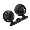 Angoily 12v Usb Vehicle Electric Fan Adjustable Double Cooling Fan for Cars Trucks Rvs and More Compact Lightweight Low Noise Design for view 1