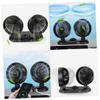 Angoily 12v Usb Vehicle Electric Fan Adjustable Double Cooling Fan for Cars Trucks Rvs and More Compact Lightweight Low Noise Design for view 4